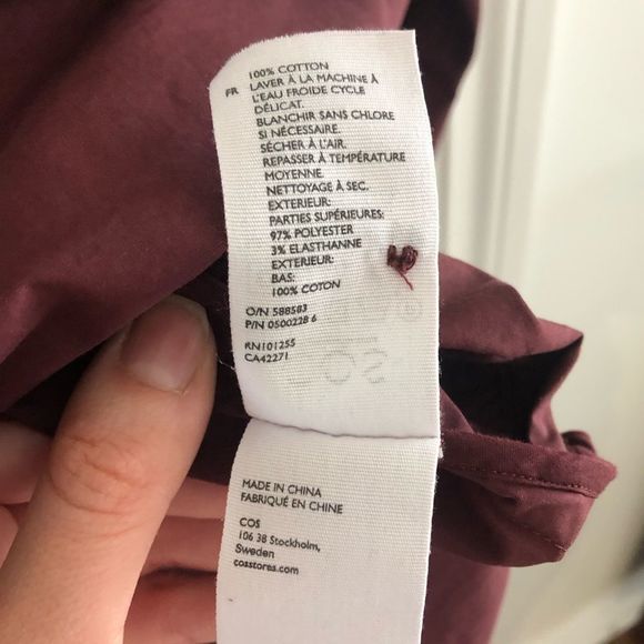 COS Burgundy Dress - Picture 10 of 12
